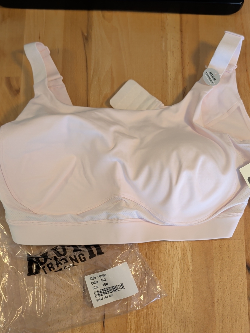 NWT - Duluth Trading - Women's Plus Adjustabust High Impact Bra | Sz 20W | Pink